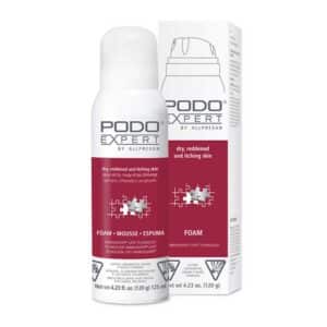 Podo Expert Mousse peau sèche rouge et qui démanche